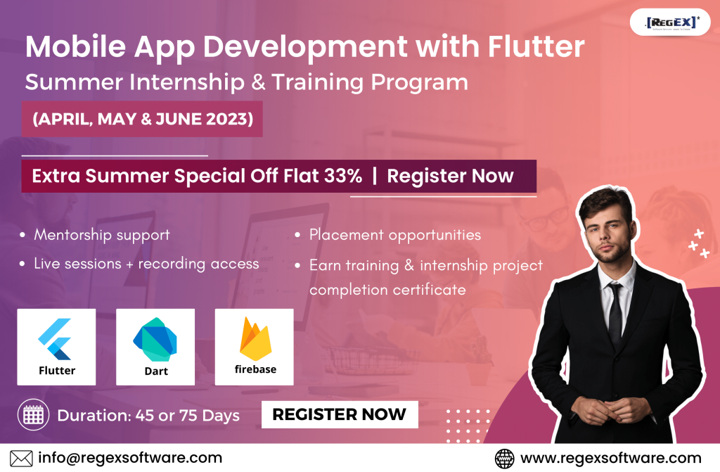 Flutter - Summer Internship & Training Program