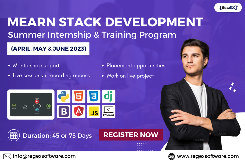 MEARN Stack - Summer Internship & Training Program