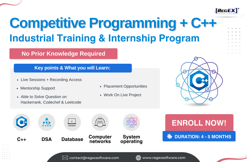 Industrial Internship & Training Programs - Regex Software