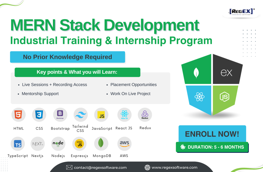 Industrial Internship & Training Programs - Regex Software